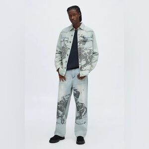 Baggy Cowboy Hit Jean - Vintage Blue Wash